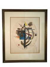 Wassily Kandinsky acquatinta Ovale quadro opera La bussola Galleria Torino