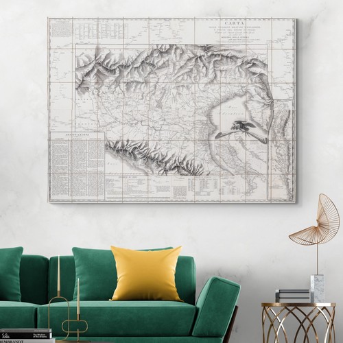 Mappa del nord italia - nord,