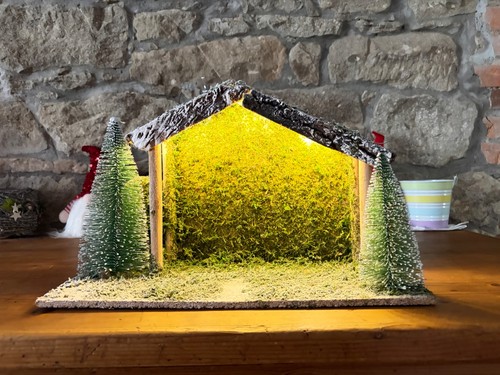 Capanna presepe ambientazione - presepe,