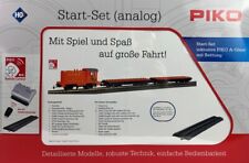 PIKO 57143 H0 DC Start-Set Locomotiva diesel con 2 carrelli bloccaggi RC