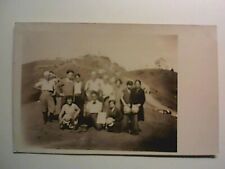 GENOVA BOLZANETO GRUPPO IN POSA MADONNA DELLA GUARDIA SFONDO FOTOGRAFICA  RARA