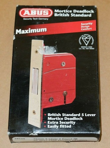 Abus 76mm mortice - mortice, deadlock