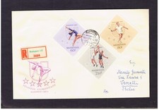 Busta Ungheria Magyar Posta FDC Raccomandata 1° Giorno 1965 Sport WE1397