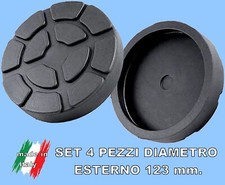 4 PEZZI TAMPONI D 123 mm per PONTI SOLLEVATORI 2 COLONNE corghi-ravaglioli-omcn