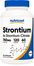 Nutricost Capsule di Stronzio 750mg, 120 Capsule