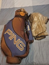 Borsone , Sacca Da Golf Vintage Ping Con Copertura Per Pioggia - Golf Bags 