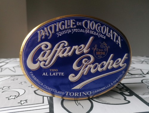 Scatola latta vintage ovale - latta,