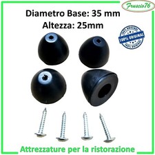 kit n 4 Piedino in Gomma di ricambio per Affettatrice h 25 mm RGV IDEA FAC CELME
