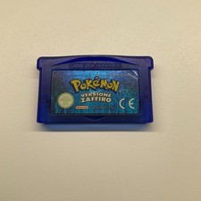 Pokemon Zaffiro GBA Game Boy Advance Nintendo ITA - ADESIVO OTTIMO - BATTERIA KO