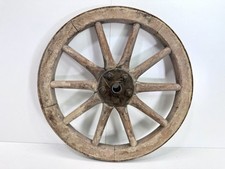 Vecchia antica ruota in legno carrello scala carro fieno decorazione casa di campagna shabby #9378