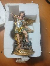 Statuetta San Michele Arcangelo Statuina Decorativa Colorata