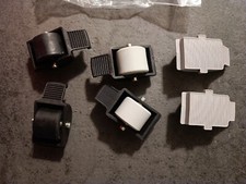 BREEZYROLLER ruote rotelle e tappi di ricambio originali bianco e nero