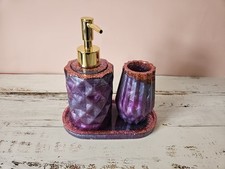 Set bagno 3 pezzi fatto a mano