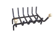 Brucialegna Portalegna x camino in Ferro con pomoli ottone cm 40x30 - 220/176