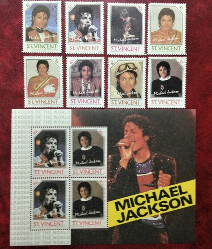 Michael jackson stamps 1 - -, &