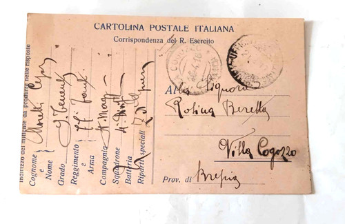 Cartolina posta militare - ,