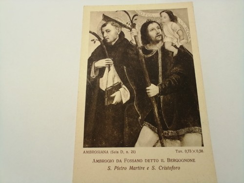 Cartolina dipinto ambrosiana - cartolina,