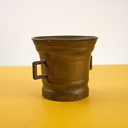 Mortaio ottone vintage - ottone,