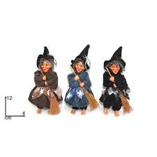befana portachiavi 12 cm con