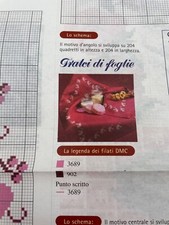 Schema punto croce tralci di foglie / album speciale gatto