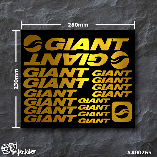 Set adesivi giant oro - |,