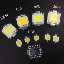 Lampada LED luce alta potenza COB SMD bianco/bianco caldo lampadina chip fai da te 10-100 W 12 V-36 V