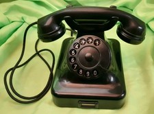 Telefono Siemens W48 Bachelite Nera Anni 50
