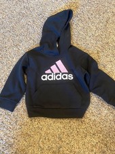 Adidas Toddler Black Pink Logo