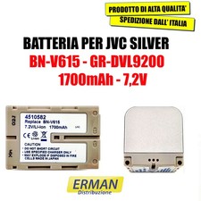 BATTERIA PER JVC BN-V615 BN-V615U 1700mAh - 7,2V  SILVER
