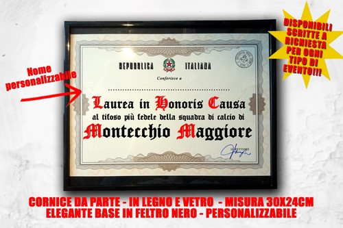 Laurea quadro tifoso calcio