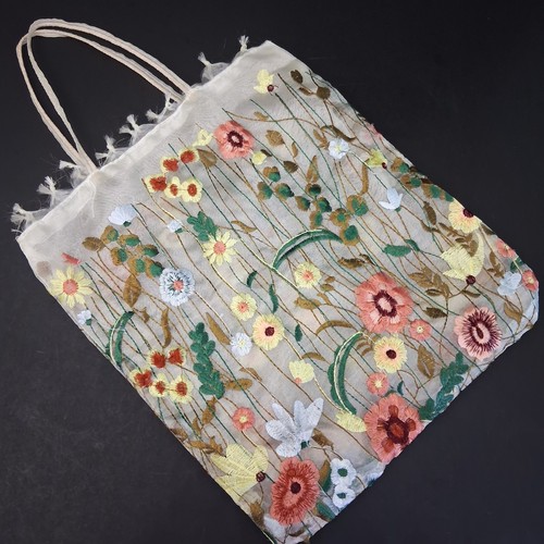 Zara borsa tote - zara, ricamata