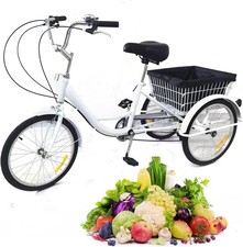 Triciclo per adulti da 20 pollici , colore bianco