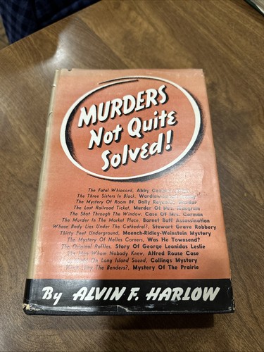 Alvin harlow murders - alvin,