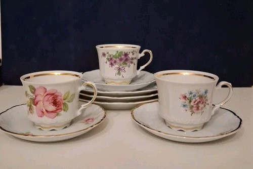 Set tazze trittico porcellana - set,