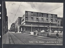 Cartolina Torino Via Rossini Auditorium R.A.I. ANIMATA AUTO A239
