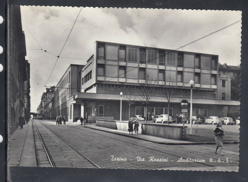 Cartolina torino via rossini - via,