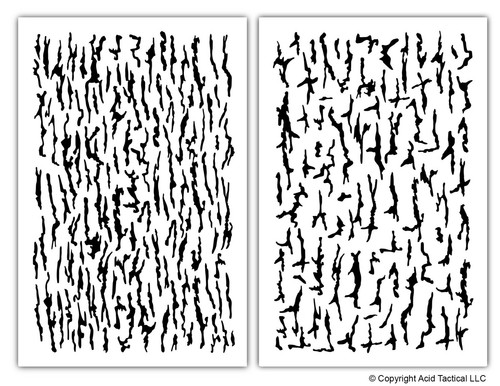 Stencil vernice corteccia
