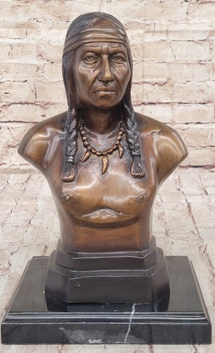 Scultura bronzo un capo - scultura,