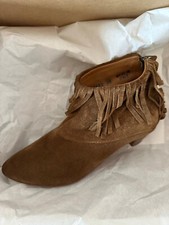 Stivaletti Elia Maurizi in Camoscio con Frange