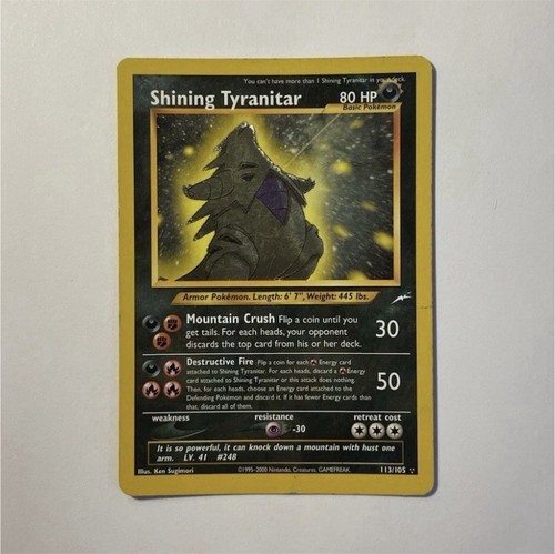 Shining tyranitar neo - tyranitar,