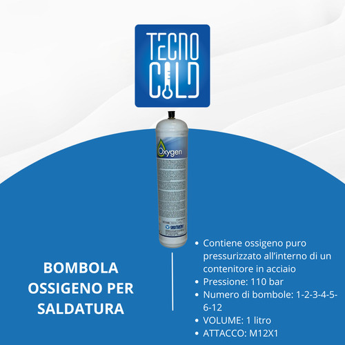 Bombola con ossigeno monouso - bombola,
