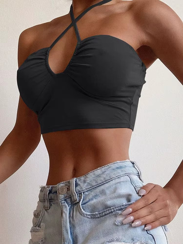 Top corto donna - top,