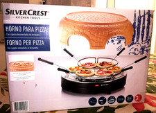 Forno per pizza elettrico in terracotta - 6 mini pizze per party con bambini