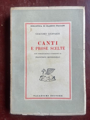 Leopardi canti prose scelte - e,