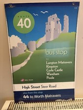 Wilts Dorset 40 Bus Stop Sign