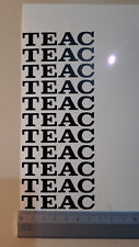 N. 10 ADESIVI PERMANENTI PER BOBINE TEAC COLORE NERO - ORO - ARGENTO - BIANCO