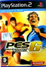 PES PRO EVOLUTION SOCCER 6 PLAYSTATION 2 ORIGINALE CON LIBRETTO SONY