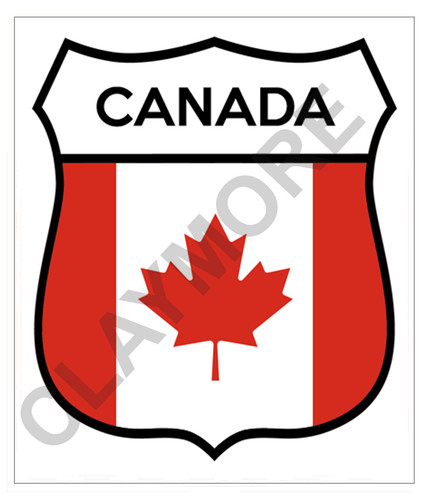 Adesivo auto canada nord - adesivo,