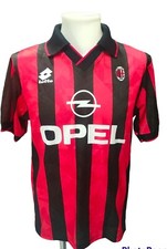 Maglia Baresi 6 Milan 95/96 Lotto Calcio vintage Taglia S Sponsor Opel