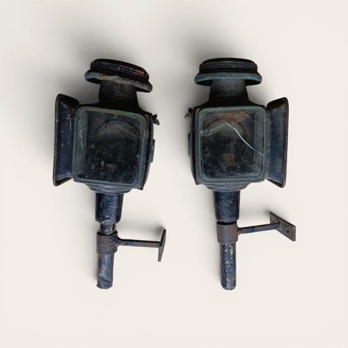 Pair antique railway carriage - antique,